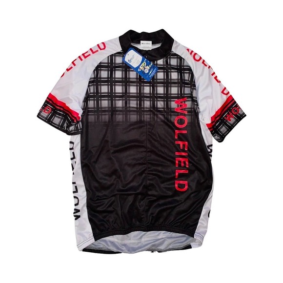 Wolf Bike Other - Wolfield Cycling Jersey Men's XXL Black White Red NWT